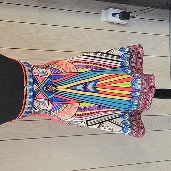 Colorful strapless dress - Picture 2 of 6